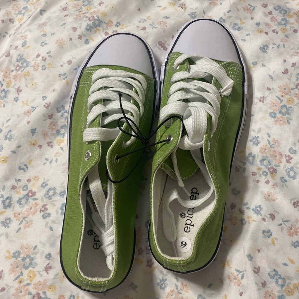 Women Lime Green Canvas Shoes
